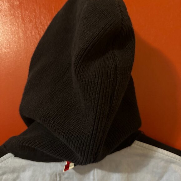 Thom Browne New York Women's Black Blue Hoodie Sweater Size Large Japan - Picture 4 of 6